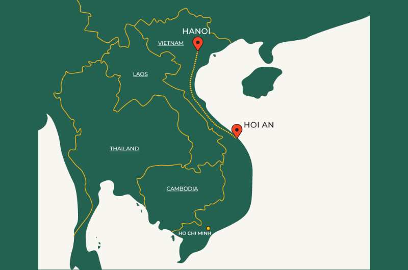 hanoi-to-hoi an-map
