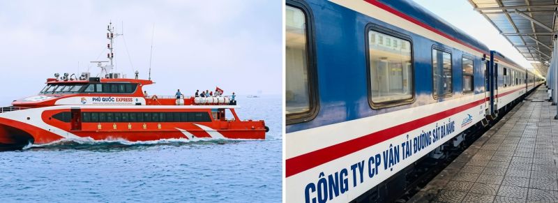Hanoi to Phu Quoc by bus train and ferry full overland route 35-38 hours budget option for backpackers infographic