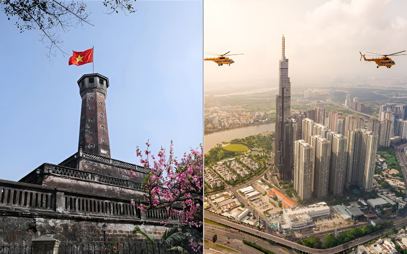 Weather comparison between Ho Chi Minh City tropical monsoon climate and Hanoi 4-season climate for Indian tourists