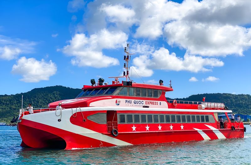Superdong ferry from Ha Tien to Phu Quoc Duong Dong port for Indian tourists