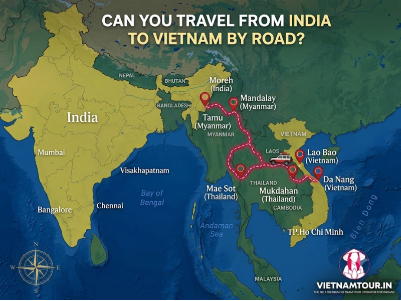 india to vietnam by road