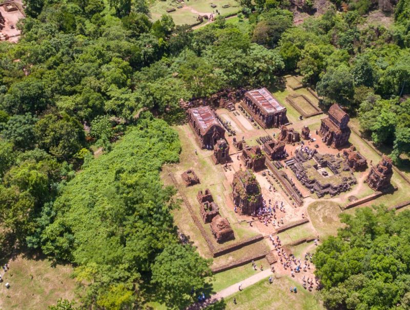 My Son Sanctuary location map 40km from Hoi An Da Nang Quang Nam