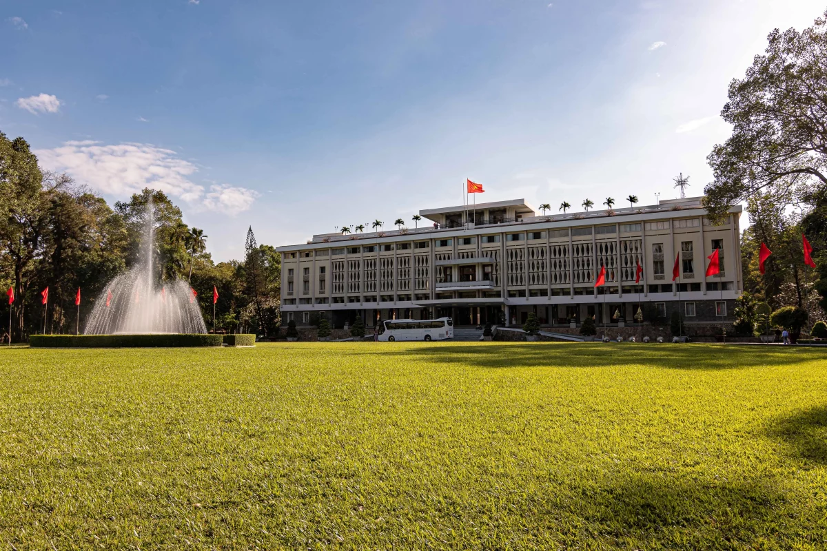 outside the independence palace