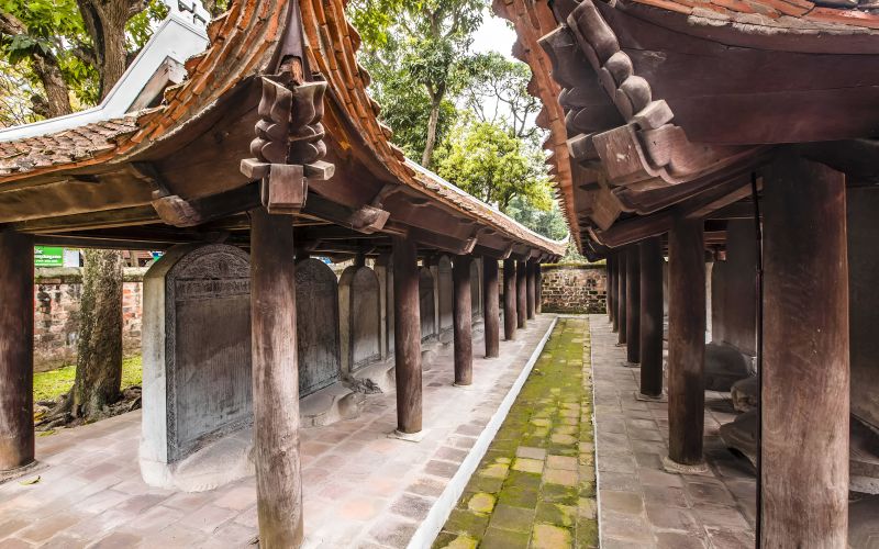 82 doctoral steles on stone tortoises in Courtyard 3 Temple of Literature UNESCO heritage