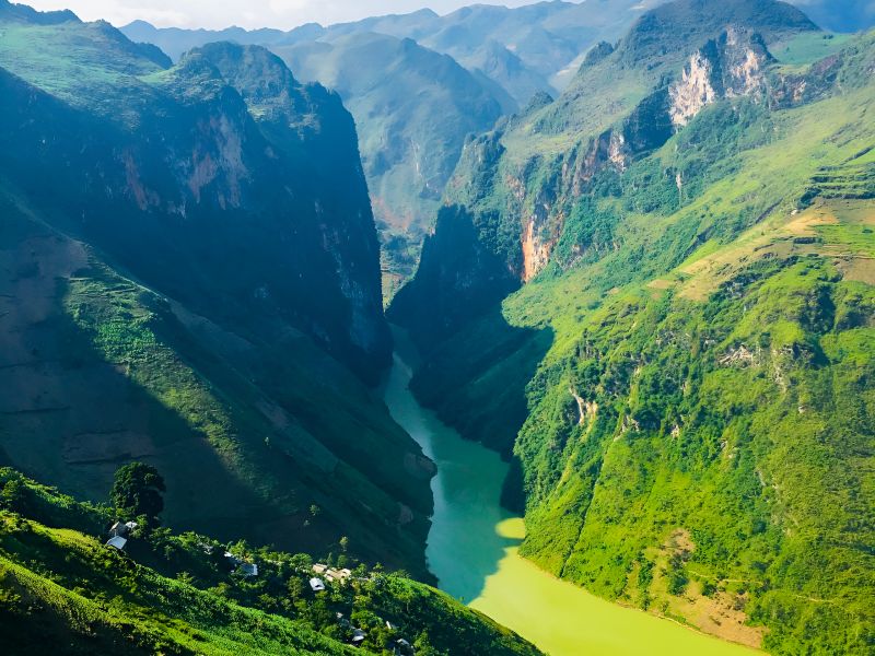 Vietnam in July green season northern highlands Sapa Ha Giang mist valley rice terraces