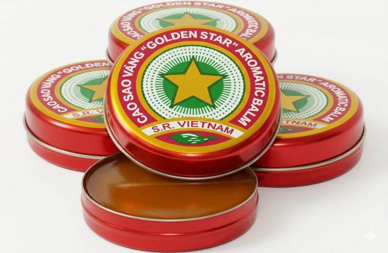 Vietnamese natural skincare Cao Sao Vang Golden Star Balm green tea face masks Hanoi pharmacy