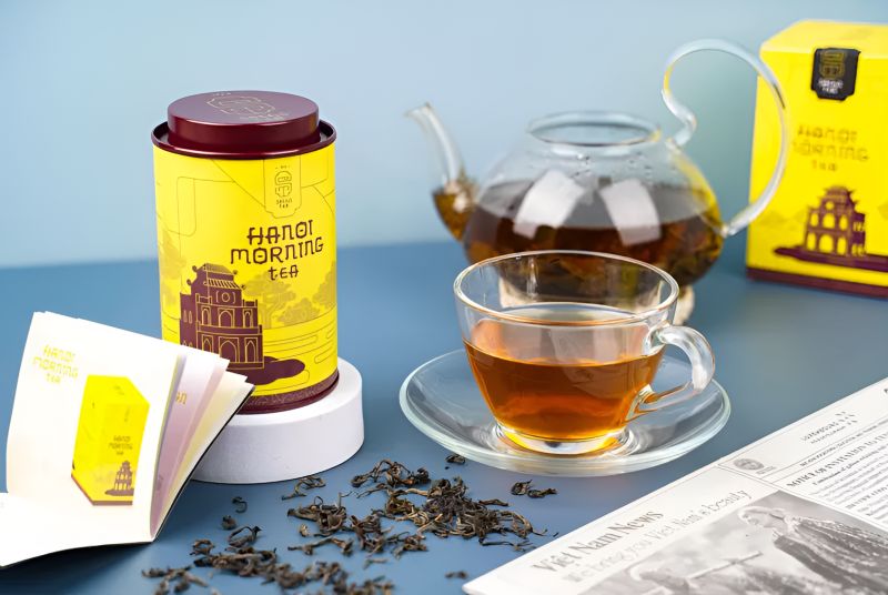 Vietnamese green tea Lotus Thai Nguyen Artichoke gift box Hanoi healthy souvenir Indian families