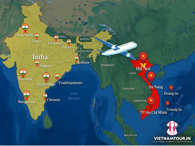 vietnam from india distance
